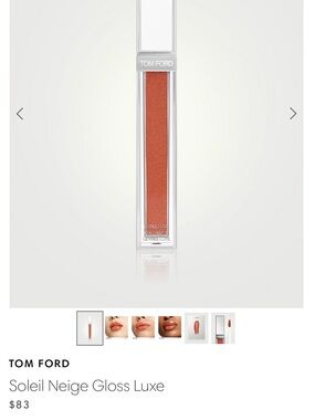 Tom Ford Soleil Gloss Luxe - 17 Peak Flush Shimmery Silver Brand New Packaging